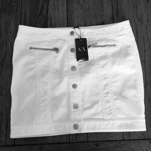 White Armani Exchange Mini Skirt